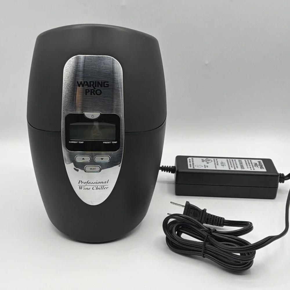 Waring Pro Wine Chiller Warmer Electric Cooler PC100 Works! +Digital User Manual